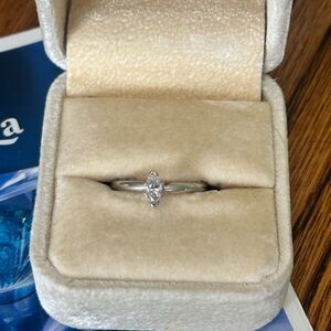 Marquise Diamond Engagement Ring .33ct